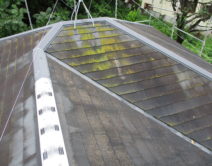 ガイナ　屋根：特殊セラミック　ガイナ　断熱・遮熱 （測定）邸のBefore（施工前）の様子